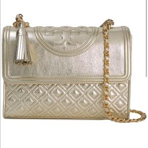 Tory Burch ‘Fleming’ Gold Crossbody